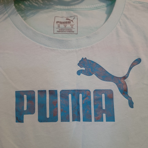 Blue Puma Tshirt. XS - Picture 2 of 4